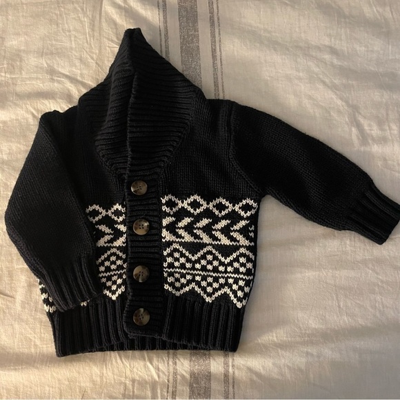 Cat & Jack | Shawl Collar Button Down Cardigan | 12 mo - Picture 2 of 5